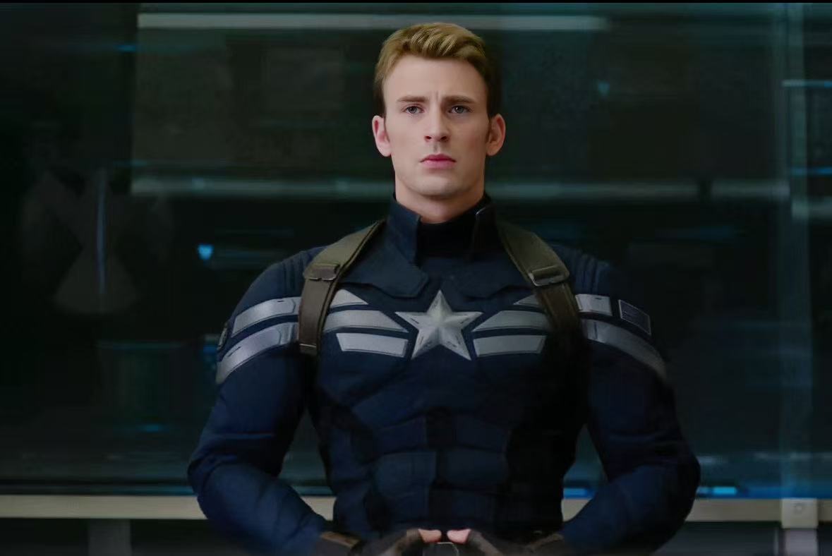 Original superhero style frame used as source for GIF face swap example.